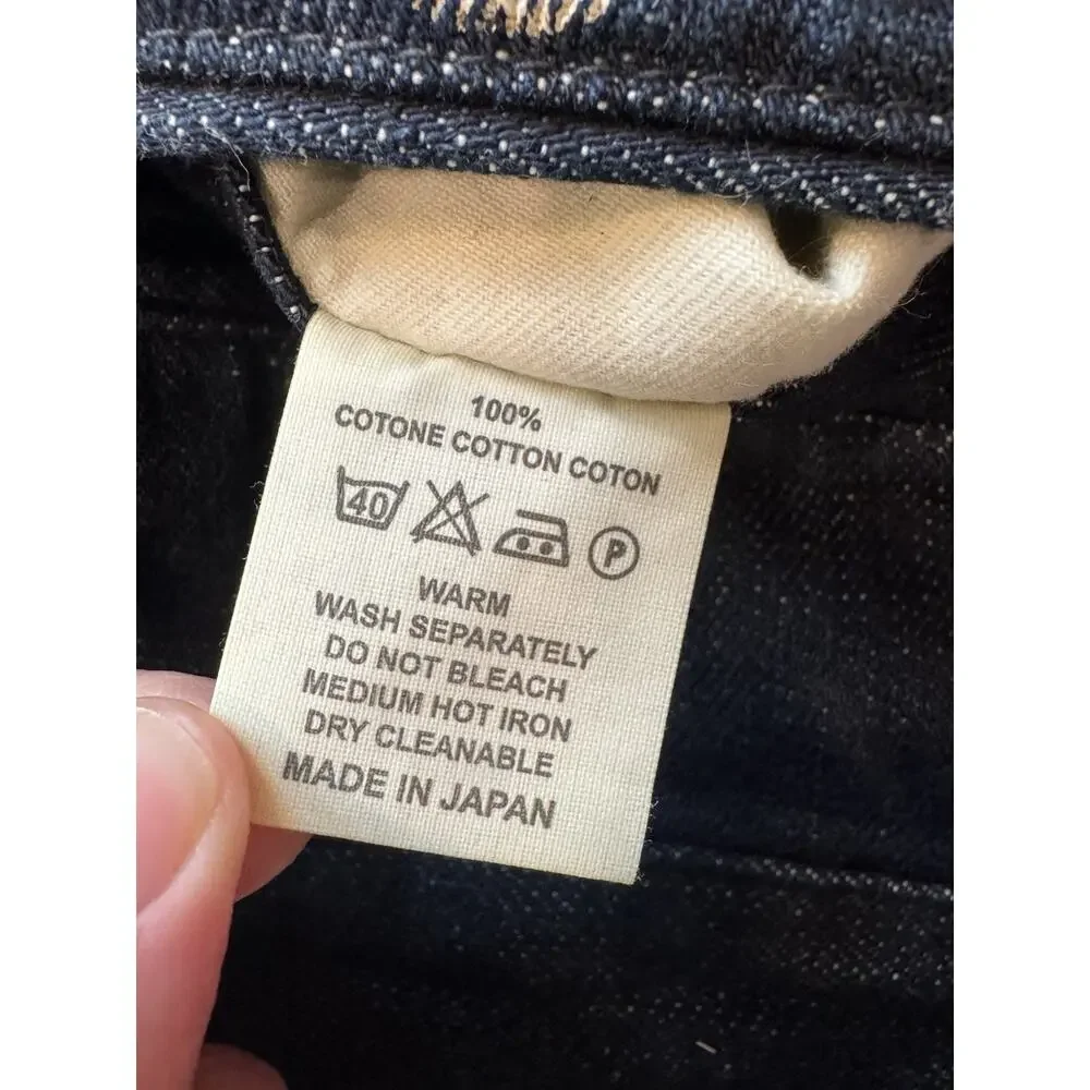 Kapital Japan Denim Long Shorts Jorts Dots Women’s XS/S 0 Bermuda Jean Capri